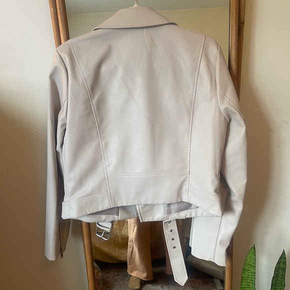 SOLD. Faux Leather Biker Jacket - Picture 6 of 6